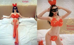 爱丝袜的Vivian姐-圣诞兔女郎